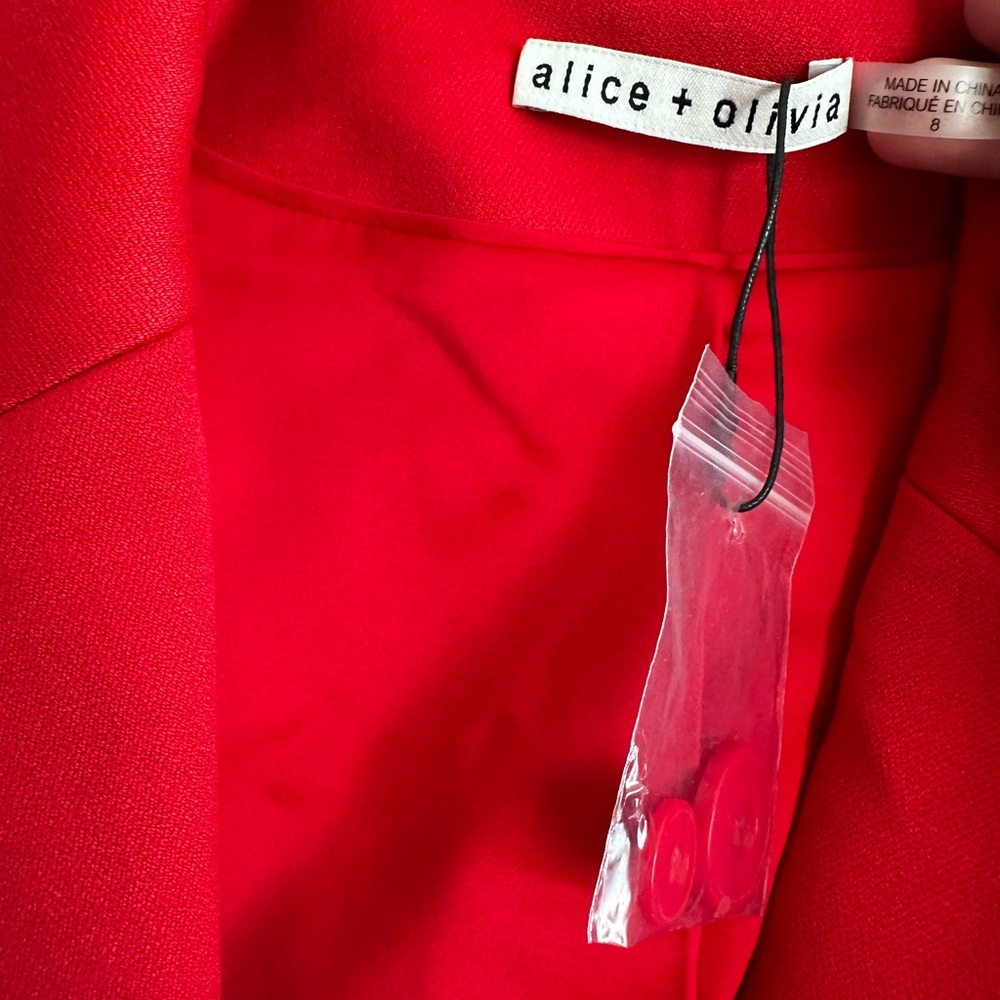 Alice + Olivia Denny Notch‎ Collar Boyfriend Blazer New 8 - Picture 6 of 11